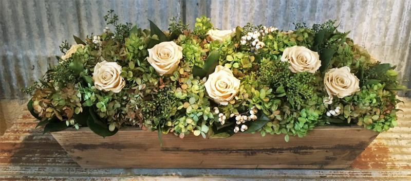Vintage Floral in Dough Bowl - Click Image to Close