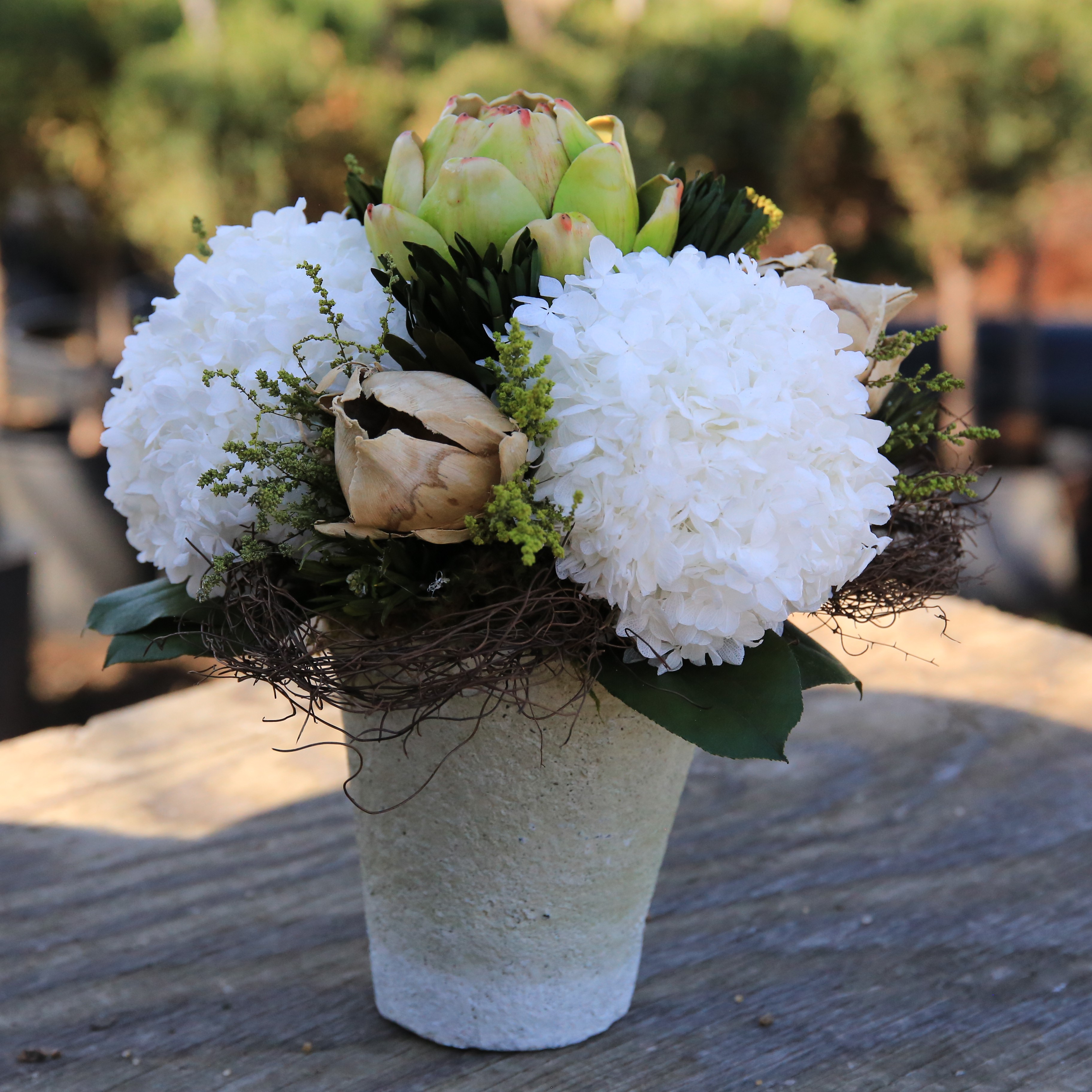 Artichoke Garden Pot - $199.00 : Forever Green Art, Preserved Plants for  Home and Business