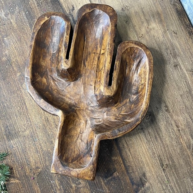 Cactus Wood Bowl