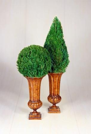 Mantle Top Cone Topiary - Click Image to Close